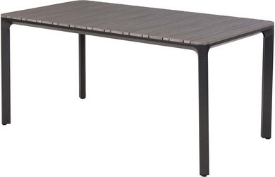 MERXX Gartentisch, LxBxH: 160 x 90 x 77 cm - grau