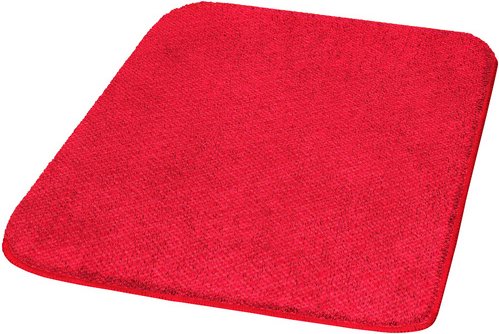 KLEINE WOLKE Badematte »Wilna«, dunkelrot, eckig mit abgerundeten Kanten