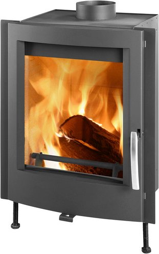 THORMA Kamineinsatz »Valencia«, schwarz, Stahl, 8 kW, Zeitbrand geeignet