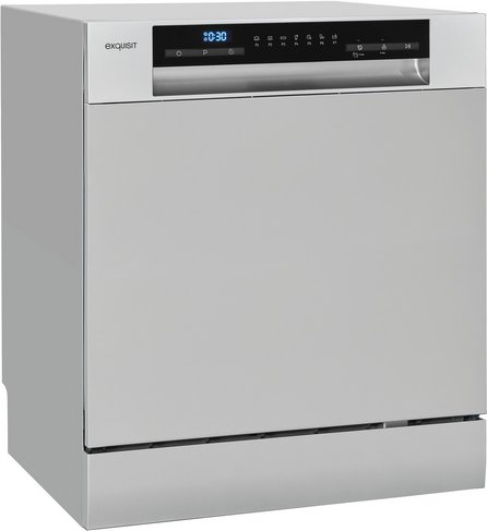 Exquisit Geschirrspüler »GSP508-030D«, BxHxT: 55 x 59 x 50 cm, silber - silberfarben