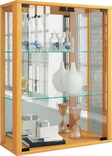VCM Vitrine »Udina«, BxH: 60 x 80 cm, Holzwerkstoff/Glas - braun