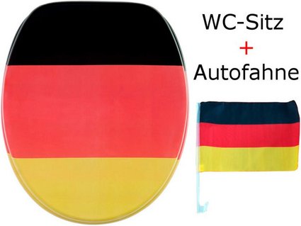 Sanilo WC-Sitz, Breite: 37,7 cm, Holz, Deutschland - schwarz