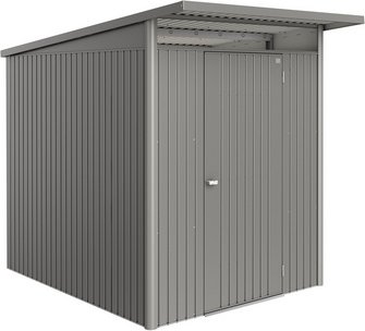 BIOHORT Gerätehaus »AvantGarde Eco«, BxHxT: 180 x 218 x 260 cm (Außenmaß), Gr. A2, quarzgrau-metallic,