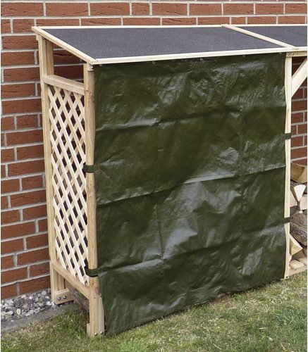 PROMADINO Kaminholzregalerweiterung »SPEYER«, BxHxL: 119,5 x 148 x 68 cm, natur - beige