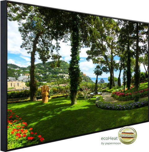 Thumbnail - papermoon Infrarotheizung »EcoHeat - Capri Island Garden«, Matt-Effekt - bunt