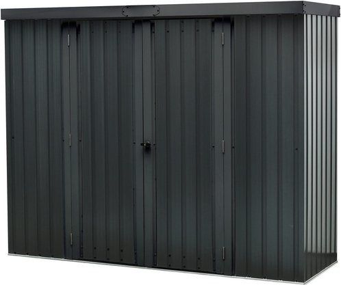 FLORAWORLD Geräteschrank, BxHxT: 228 x 181 x 76 cm (Außenmaß), anthrazit, Stahl - grau