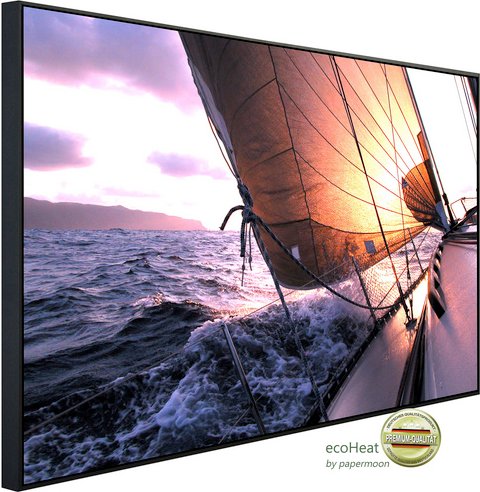 papermoon Infrarotheizung »EcoHeat - Segeln zum Sonnenuntergang«, Matt-Effekt - bunt