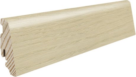 HARO Leisten, Esche weiß, LxHxT: 220 x 5,8 x 19 cm - weiss