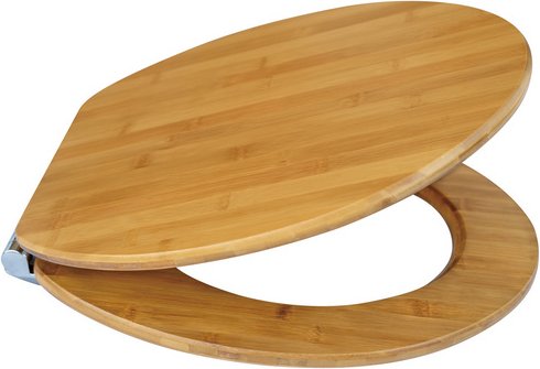WELLWATER WC-Sitz »Bambus«, Soft-Close, Take-Off, Echtholz - braun
