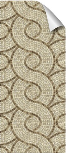 mySPOTTI Duschrückwand-Panel, fresh, Mosaikfliesenoptik, 210x90 cm - beige