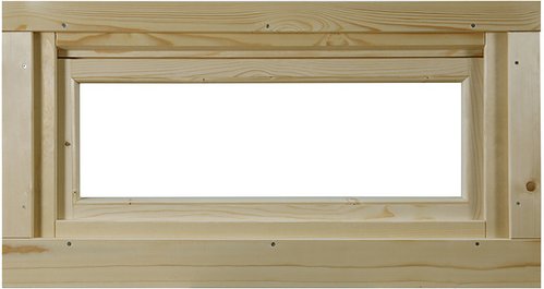 WOLFF FINNHAUS Kippfenster »Gartenhaus«, BxH: 82 x 54 cm, Normalglas - braun