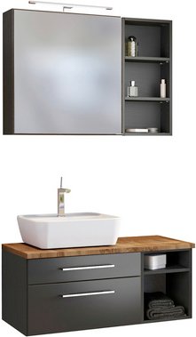 Thumbnail - HELD MÖBEL Waschtisch-Set »DAVOS«, 7-teilig - grau