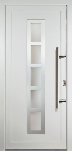 Meeth Kunststoff-Haustür »Signum Exklusiv«, satiniertes Glas, weiß, nach Innen öffnend, ohne Türgriff - weiss