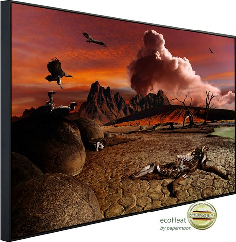 Thumbnail - papermoon Infrarotheizung »EcoHeat - Apokalyptische Landschaft«, Matt-Effekt - bunt