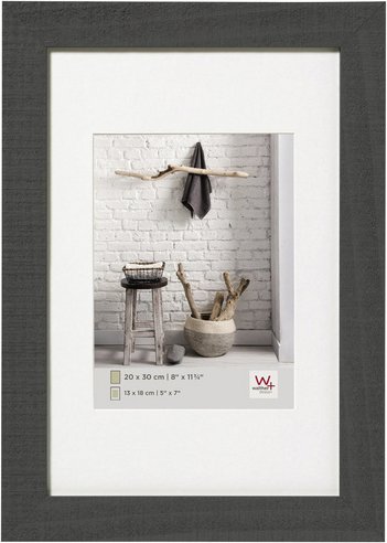 Walther Design Bilderrahmen »HOME«, BxL: 28,6 x 34,5 cm, grau, Holz