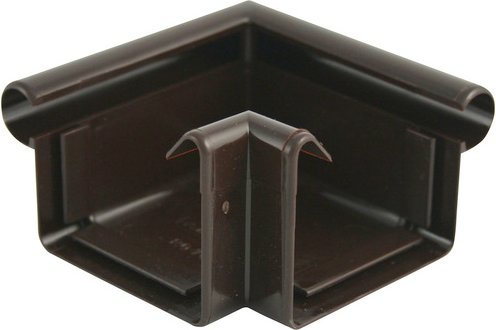 MARLEY Eckstück, BxHxL: 9,7 x 5,5 x 9,7, cm, für Dachrinnen - braun