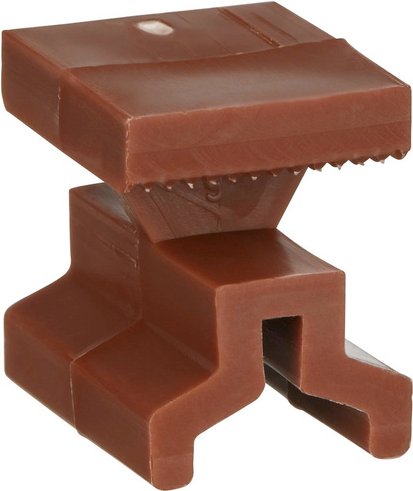 Mr. GARDENER Montageclip, Geeignet für WPC-Terrassendiele, 50 Montageclips - braun