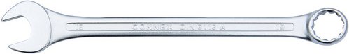 CONNEX Gabelringschlüssel, 15°-Winkel, 19 mm - silberfarben