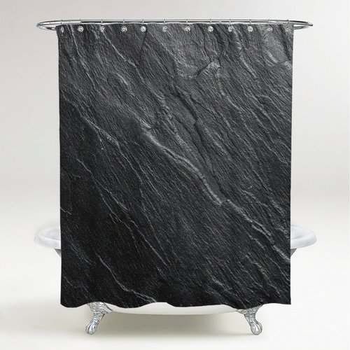 Sanilo Duschvorhang »Granit«, 180 x 200 cm, Schwarz
