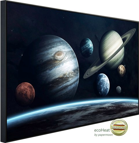 papermoon Infrarotheizung »EcoHeat - Planeten«, Matt-Effekt - bunt