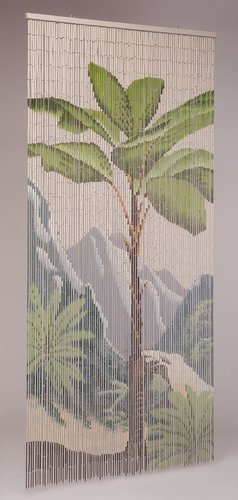 CONACORD Vorhang, BxH: 90 x 200 cm, Tropical-Motiv, beige/grün - beige | gruen
