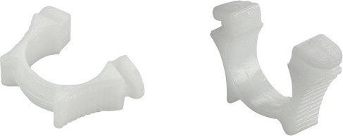 LIEDECO Endfeststeller, Weiß, 6 Stück - weiss