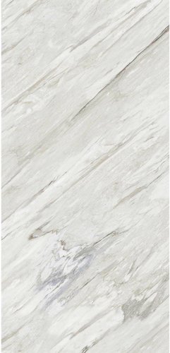 BREUER Badrückwand, Muster: Marmor-Optik hochglanz, Aluminium-Verbundplatte - weiss