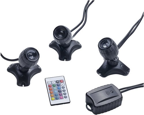 Thumbnail - PONTEC LED-Scheinwerfer »Pontec PondoStar LED RGBW Set 3«, W, Kunststoff, schwarz