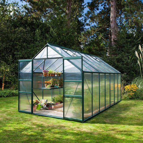VITAVIA Gewächshaus »Mars«, B x L x H: 257  x 445  x 231,8  cm - gruen