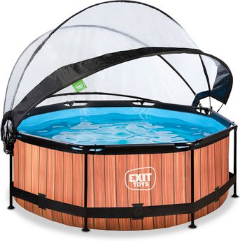 EXIT Toys Pool »Wood Pools«, Ø: 264 cm, 2780 l, braun