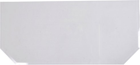 FIREFIX® Bodenplatte, Glas, sechseckig, BxL: 120 x 55 cm, Stärke: 6 mm - transparent