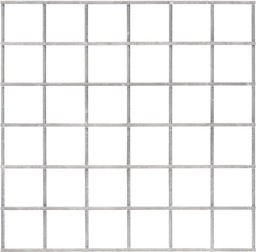 Gabiona Gabionen-Einzelteile, galvanisch verzinkter Stahl - silberfarben