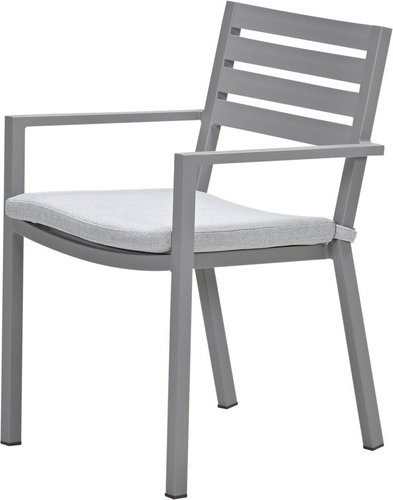 GARDEN IMPRESSIONS Dining Stuhl »Oklahoma«, BxHxT: 55 x 81 x 56,5 cm, Aluminium, taupe/sand - beige