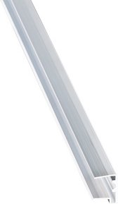GUTTA Verlegeprofil, BxHxL: 20 x 16 x 2000 mm, Aluminium - silberfarben