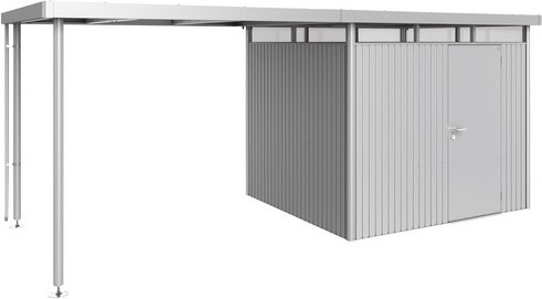 Thumbnail - BIOHORT Seitendach »HighLine«, Edelstahl/Stahlblech, B x T x H: 282 x 235 x 222 cm - silberfarben