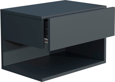 Thumbnail - VCM Wandregal »Usal«, BxHxL: 45 x 30 x 32 cm - grau