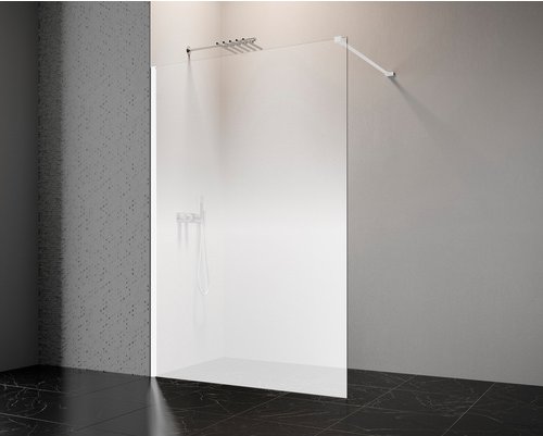 GEO Duschwand »Farbverlauf«, Walk-In, 120 cm, weiß - weiss