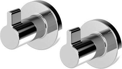 LENZ Handtuch-Haken »VIDA«, Chrom, Montageart: Bohren - silberfarben