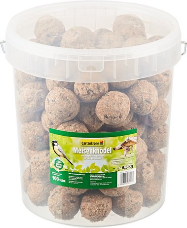 Gartenkrone Vogelfutter »Meisenknödel«, ohne Netz, Inhalt: 8500 g - braun