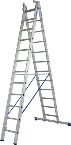 Thumbnail - KRAUSE Vielzweckleiter »STABILO«, 36 Sprossen, Aluminium - silberfarben