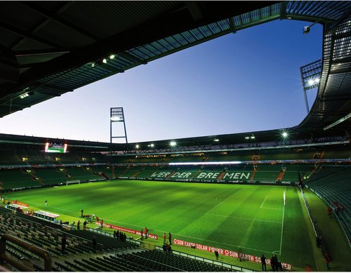 K&L Wall Art Vliestapete »XXL Vliestapete«, SV Werder Bremen Weserstadion, mehrfarbig, matt - bunt