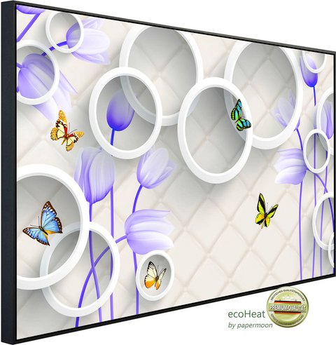 Thumbnail - papermoon Infrarotheizung »EcoHeat - Muster mit Hirschen «, Matt-Effekt - bunt