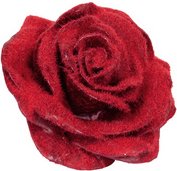 Flowerbox Wachsrose 12er-Set - goldfarben