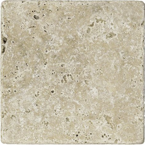 WOHNRAUSCH Wand- und Bodenfliese »Tosca Cream«, LxBxH: 10 x 10 x 1 cm, (0,5 m²), Travertin, beige, matt, getrommelt