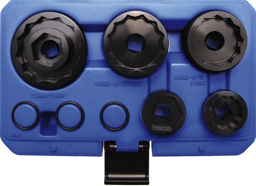 BGS Technic KFZ Spezialwerkzeuge, Achsmuttern-Einsätze für Ducati , 8-tlg. - bunt