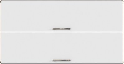 HELD MÖBEL Klapphängeschrank »Bologna«, BxHxT: 110 x 57 x 34 cm, Holzwerkstoff - weiss