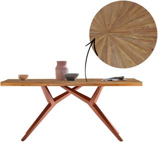 SIT Tisch »TABLES & CO«, HxT: 76 x 100 cm, Holz - braun