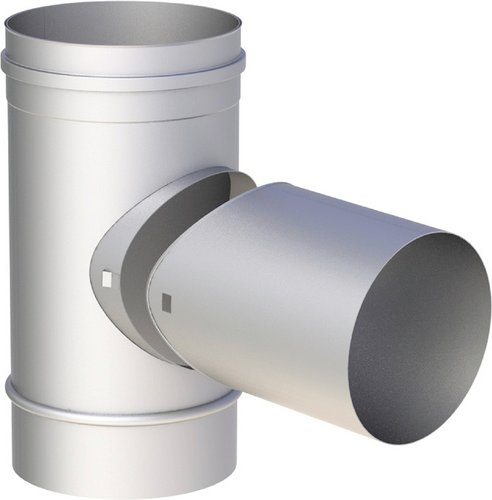 Tecnovis T-Anschluss »Zitec-San«, Ø130 mm - silberfarben