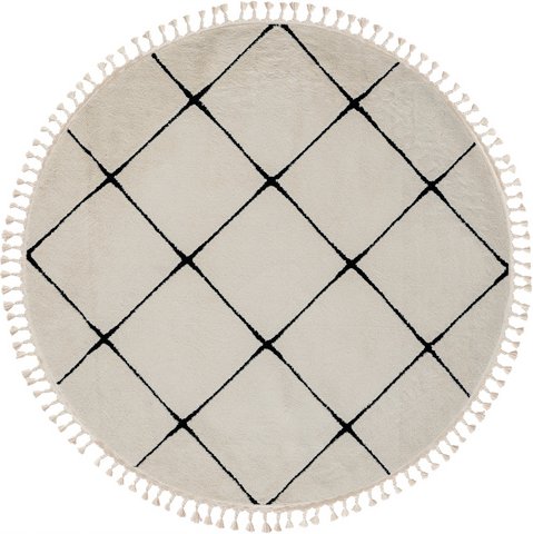 My Flair Teppich »Moroccan Satisfaction«, rund, Polypropylen (PP), weiß - weiss