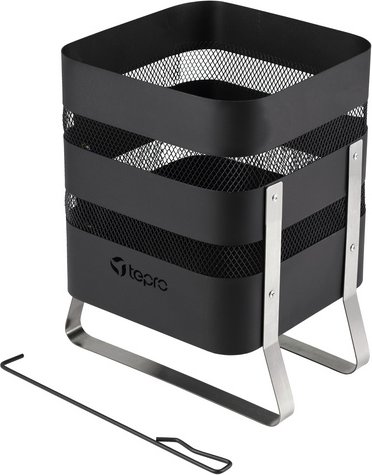 Thumbnail - TEPRO Feuerstelle »Milburn«, Höhe: 49,5 cm, schwarz/edelstahlfarben